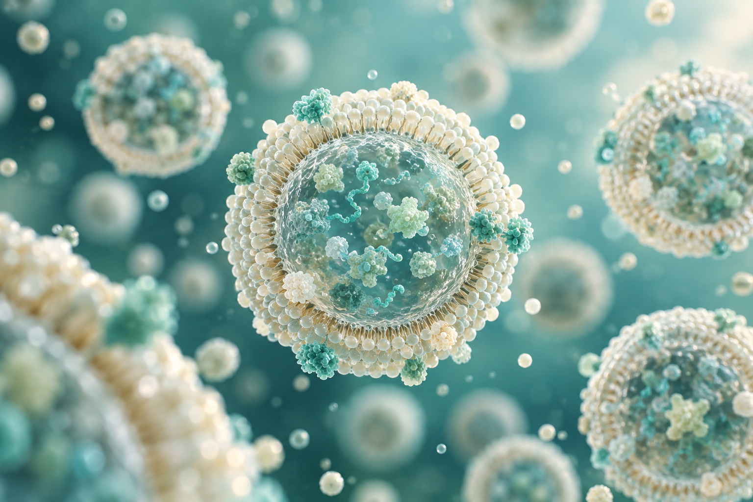 Conceptual illustration for IV Exosome Therapy