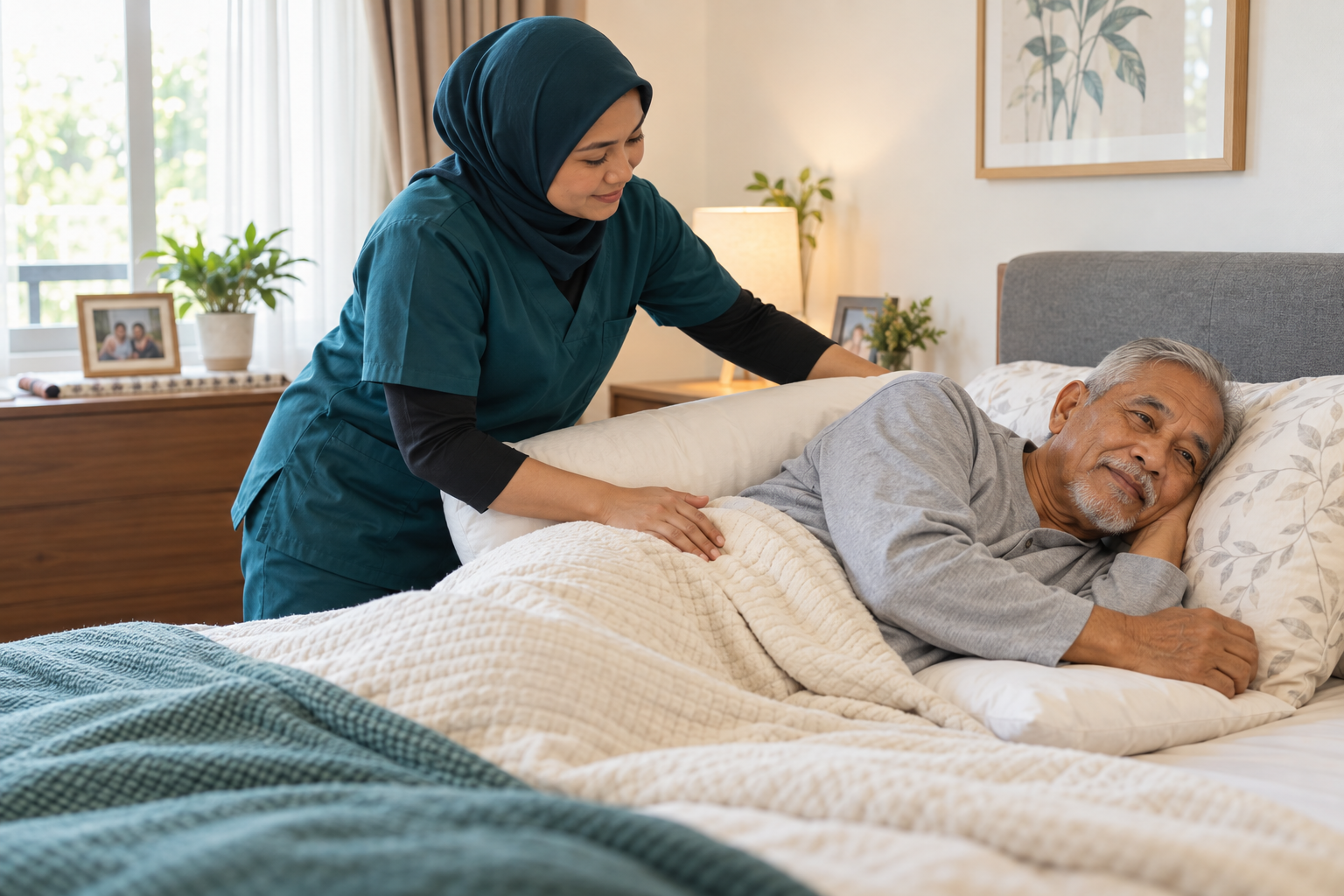 Illustrative care scene for Bedsores / Pressure Ulcers